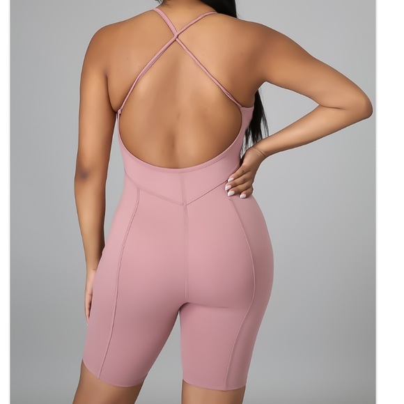 ⭐️Size S-L⭐️ Athletic Jumpsuit in Mauve - Picture 2 of 3